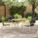 Set de masă pentru grădină 5 pcs Maro Lemn Solid de Acacia GartenMobel Dekor