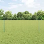 Gard cu Stâlp Verde 1 x 10 m Oțel și PVC GartenMobel Dekor