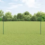 Gard cu Stâlp Verde 1,5 x 10 m Oțel GartenMobel Dekor