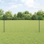 Gard cu Stâlp Verde 1 x 10 m Oțel GartenMobel Dekor