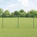 Gard cu Stâlp Verde 1,5 x 25 m Oțel GartenMobel Dekor