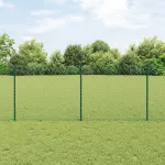Gard cu Stâlp Verde 1 x 25 m Oțel și PVC GartenMobel Dekor