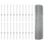 Gard cu Stâlp Argintiu 0,4 x 50 m Oțel GartenMobel Dekor