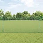 Gard cu Stâlp Verde 1,4 x 10 m Oțel și PVC GartenMobel Dekor