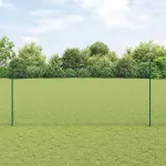 Gard cu Stâlp Verde 1,4 x 50 m Oțel și PVC GartenMobel Dekor