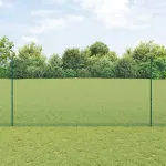 Gard cu Stâlp Verde 1,6 x 25 m Oțel și PVC GartenMobel Dekor