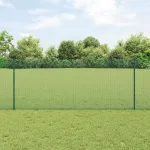 Gard cu Stâlp Verde 1 x 50 m Oțel și PVC GartenMobel Dekor
