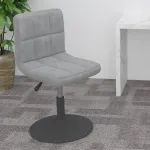 Scaun de bar pivotant, gri deschis, catifea GartenMobel Dekor