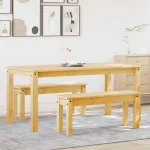 Set de sufragerie din 3 piese PANAMA din lemn masiv de pin GartenMobel Dekor