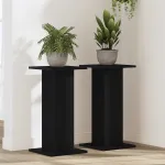 Suport pentru plante 2 pcs Stejar Negru 30 x 30 x 60 cm GartenMobel Dekor