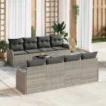 Set de canapele pentru grădină Gri deschis 55 x 55 x 37 cm GartenMobel Dekor