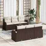 Set de canapele pentru grădină Maro 55 x 55 x 37 cm poliratan GartenMobel Dekor