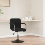 Scaun de bar, negru, catifea GartenMobel Dekor