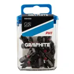Set biti de impact PH1X25mm 1/4" 20buc. GRAPHITE 56H530 HardWork ToolsRange