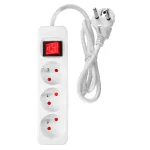 Prelungitor 1.5m, 3x1.5mm2, 3G, alb, ON/OFF NEO TOOLS 90-176 HardWork ToolsRange