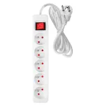 Prelungitor 5m, 3x1.5mm2, 5G, alb, ON/OFF NEO TOOLS 90-181 HardWork ToolsRange