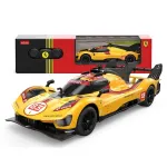 Masina cu telecomanda Ferrari 499P N83 galbena, scara 1:24, Rastar