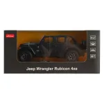 Masinuta metalica Jeep Wrangler Rubicon 4xe neagra, scara 1:32