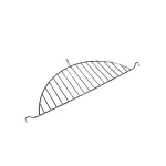 Grătar superior din inox pentru BBQ Strend Pro Capri, 500x390 mm