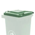 Capac verde pentru container deșeuri Mirpol 120 litri, HDPE