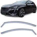 Deflector de vânt, deflector de ploaie, protecție împotriva vântului, negru fum pentru Peugeot 308 din 21 Performance AutoTuning