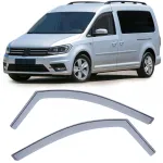 Deflector de vânt, deflector de ploaie, protecție împotriva vântului, negru fum pentru VW Caddy 4 SA din 15 Performance AutoTuning