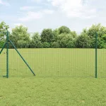 Gard cu Stâlp Verde 1,2 x 25 m Oțel și PVC GartenMobel Dekor