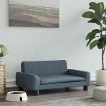 Pat de câini, gri închis, 70x45x30 cm, material textil GartenMobel Dekor