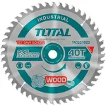 Panza fierastrau circular TCT pentru lemn 235x30 mm, 40 dinti, Total