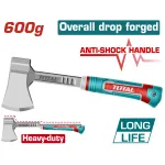 Toporișcă TOTAL 600 g cu mâner anti-șoc și cap forjat integral