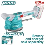 Vibrator cu ventuză pentru plăci ceramice TOTAL 20V, 60 kg