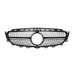 Grilă crom/neagră cu diamant, potrivită pentru Mercedes E-Class W213 sedan, S213 break, C238 coupe, A238 cabriolet 2016-2019 fără deschidere pentru cameră Performance AutoTuning