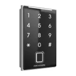 Cititor de acces MIFARE cu amprentă, tastatură și Bluetooth Hikvision