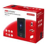 Kit control acces Hikvision cu recunoastere faciala, amprenta, WiFi si PoE