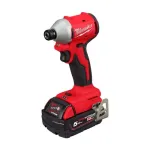 Masina de insurubat cu impact Milwaukee M18 18V, 190 Nm, 2x 5.0Ah