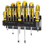 Set 37 surubelnite Rebel cu varfuri magnetice si suport din plastic