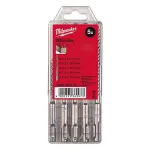 Set 5 burghie SDS-Plus Milwaukee M2 pentru beton, 5.5-8 x 110/160 mm