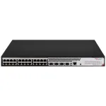 Switch PoE+ Gigabit Hikvision cu 24 porturi RJ45 si 4 porturi SFP
