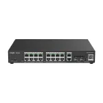 Switch PoE Gigabit Ruijie Reyee cu 16 porturi, 2 SFP si cloud management
