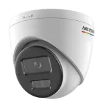 Camera IP Hikvision 2MP ColorVu cu audio bidirectional, alarma activa si PoE