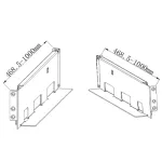 Glisieră pentru rack UPS Hikvision seria R, reglabilă 468,5–1000 mm