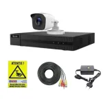 Kit supraveghere HiLook cu 1 camera 2MP IR 20m si DVR 4 canale