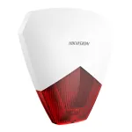 Sirena exterioara cablata Hikvision AX PRO cu flash LED rosu, IP54