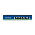 Switch PoE BestNPS NPS0420FBL cu 4 porturi PoE + 2 uplink, 78W
