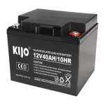 Acumulator AGM Deep Cycle 12V 40Ah cu conector M6 KIJO JM12-40