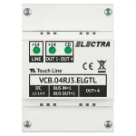 Doza derivatie video cu 4 iesiri RJ45 Electra G3 VCB.04RJ3.ELGTL