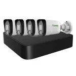 Kit supraveghere IP Tiandy cu NVR 4 canale PoE si 4 camere 2MP
