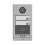 Post videointerfon IP exterior pentru 2 familii, IR, IK08, Uniview