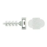 Diblu fixare colier 6x30 mm, cap mare gri, InsertFIX CELO, 125 buc