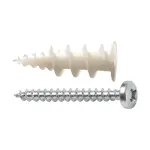 Diblu autoperforant pentru gips-carton din nylon cu surub, 50 buc, CELO